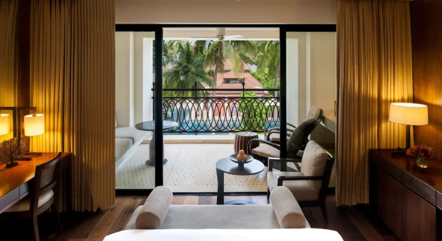 Двухместный номер с балконом и с видом на бассейн Grand Hyatt Goa