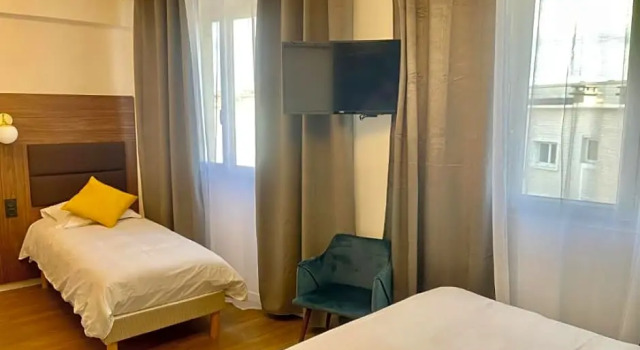Четырёхместный семейный номер Standard The Originals Boutique, Hôtel Le Marignan,Le Havre Centre Gare