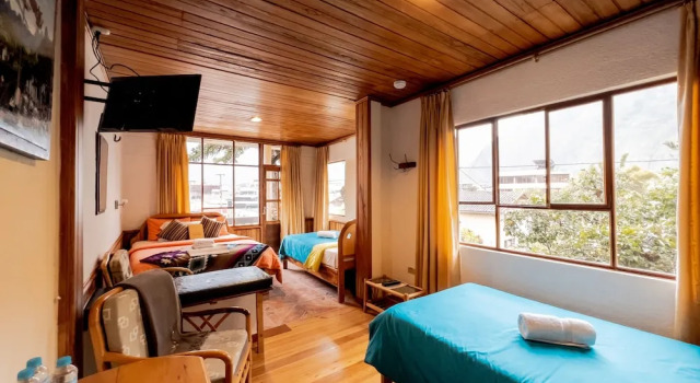 Трёхместный номер Standard c 1 комнатой с видом на сад Isla de Baños Hosteria y Spa