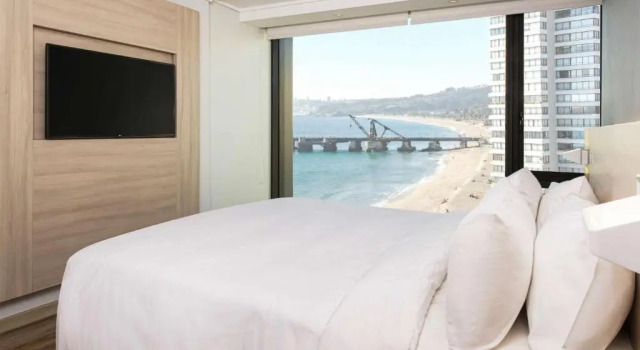 Двухместный номер Deluxe Top Floor с видом на море Pullman Vina del Mar San Martin