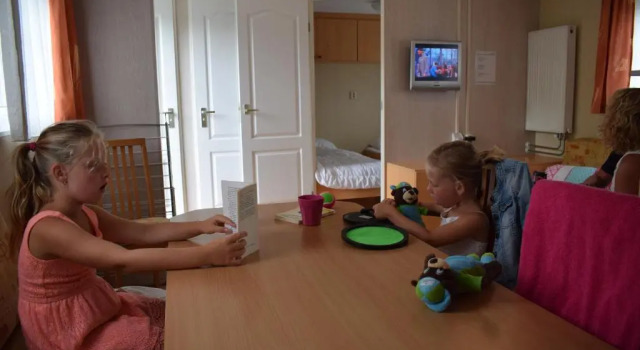 Кровать в общем номере Camping Scheldeoord