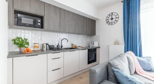 Люкс Comfort с балконом и с видом на внутренний двор Okęcie Studios Nowy Służewiec 21 by SuperApart - next to Chopina airport