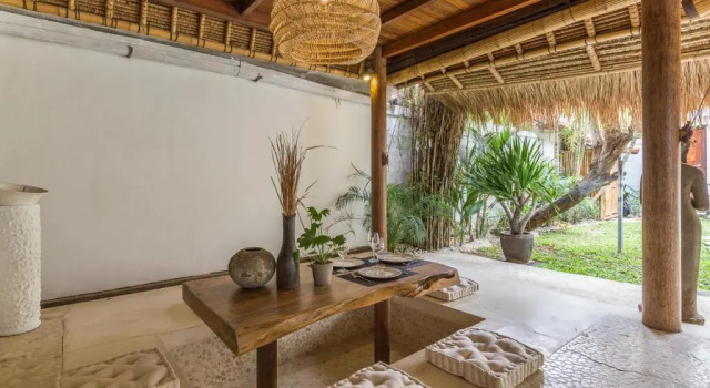 Eco Bamboo Bungalow 4, Rezervovat Hotel Hotely v Bali s bazénem, Bazén