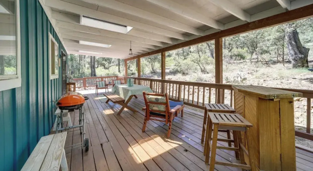 Wraparound Deck: 'breezy Pinez Cabin' in Pine!, Prenota Casa vacanze Pine Arizona