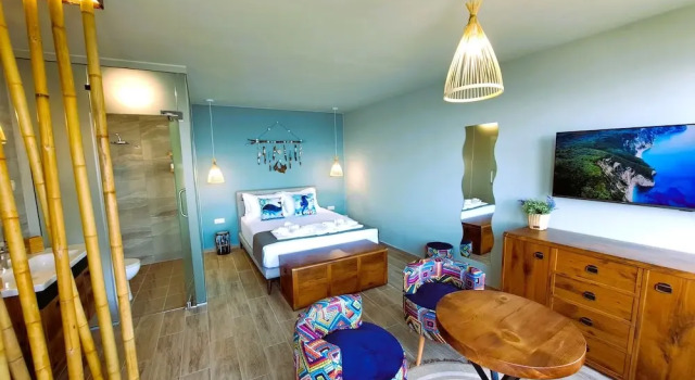 Двухместный номер Deluxe с балконом и с видом на море DOLPHIN BAY BOUTIQUE COMPLEX Sozopol