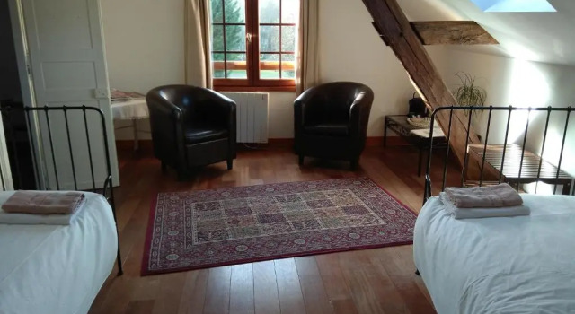 Люкс с 2 комнатами Chambre dHôtes Le Moulin des Landes