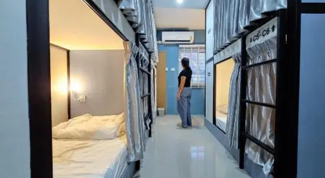 Кровать в общем номере (женский номер) Bunk Ubon Hostel