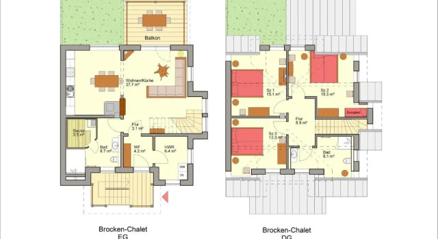 Шале с 3 комнатами Chalets zum Ilsetal Nr.19