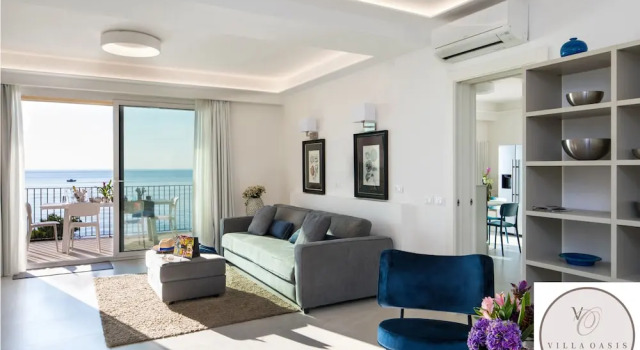 Номер Deluxe Пентхаус с 4 комнатами с видом на море Taormina Villa Oasis Residence