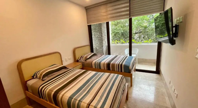 Omara 203 Apartment Tulum, Aldea Zama, Terrace, Rezervasyon Daire Tulum havuzlu oteller, Yüzme Havuzu