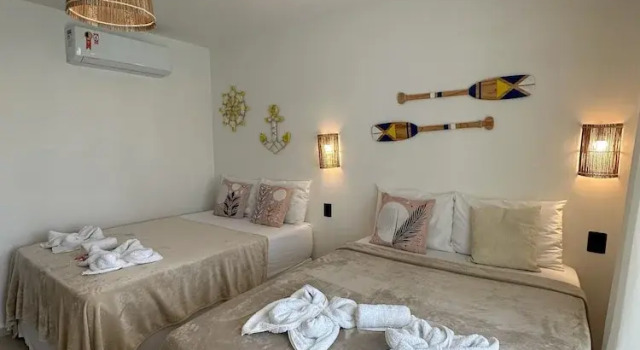 Четырёхместный люкс Deluxe с балконом Pousada Deu Praia Maragogi