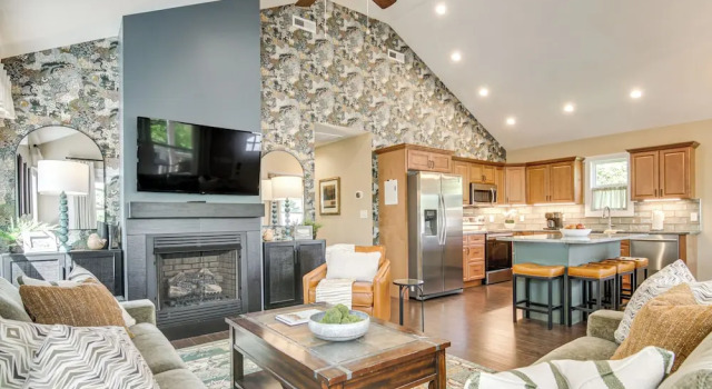 Walk to Dtwn Waynesville: Home w/ Deck!