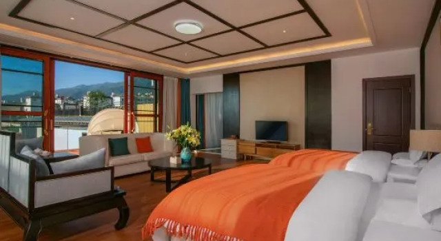 Люкс Deluxe Manshu Xili Manju Brook Lodgel Baopu Mountain House