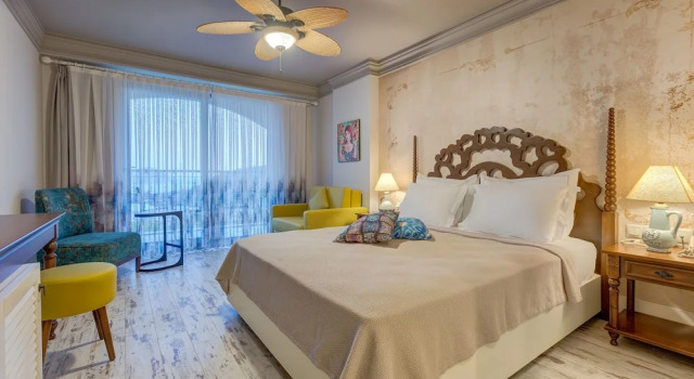 Трёхместный номер Standard с балконом и с видом на море Esperanza Boutique Hotel of Lykia