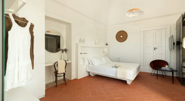 Двухместный номер Deluxe с балконом и с видом на сад Mastropà Exclusive Resort