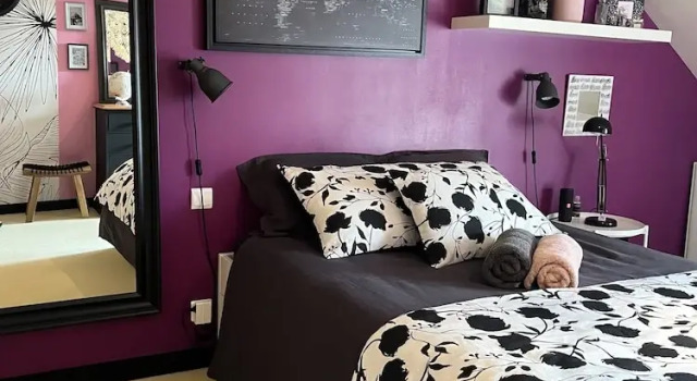 Номер Deluxe Chez Béa Calme avec sa jolie vue sur jardin, confort assuré