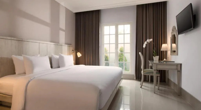 Двухместный номер Deluxe с балконом Hotel Santika Seminyak