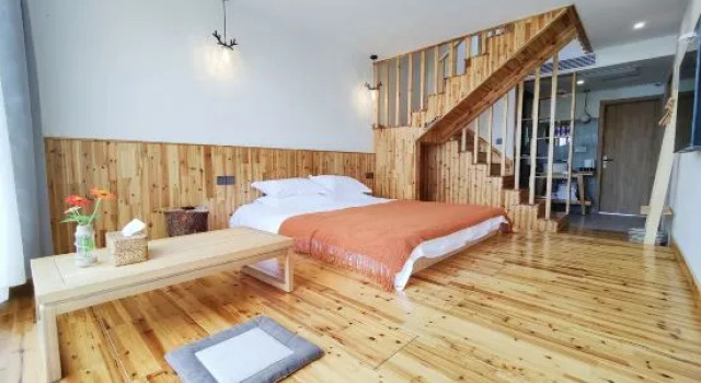 Люкс Дуплекс South Hill Bamboo Sea Jiuyue Mountain Lodge (Tianmu Lake Yushui Hot Spring)