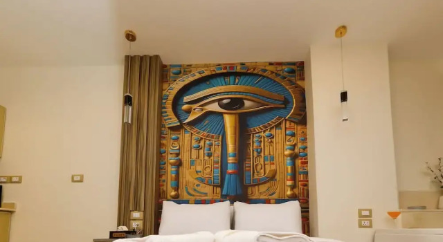 Люкс Superior Full Pyramids View Apartment with Balcony For 8 P