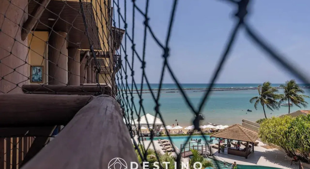 Апартаменты APTO Vista Beira-Mar | Pé na Areia | Barra Bali | Destino BSM 214