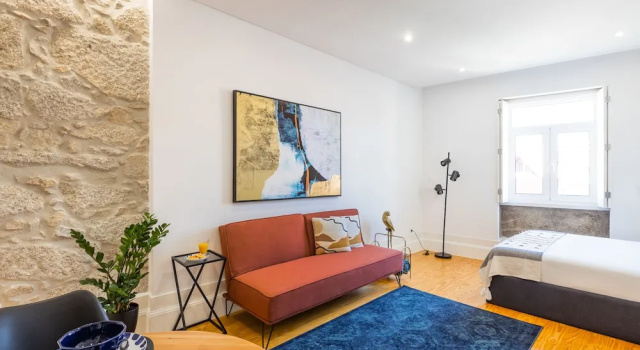 Студия Stylish Studio w/ AC | Central Porto