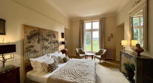 Номер Standard с видом на парк Chateau de Roquelune