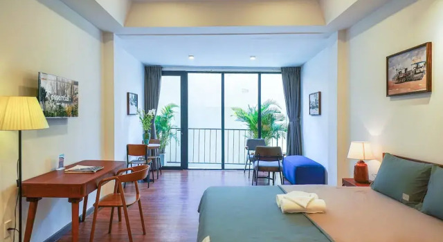Двухместная студия Superior с балконом Nexus House Cay Diep - Near Independence Palace