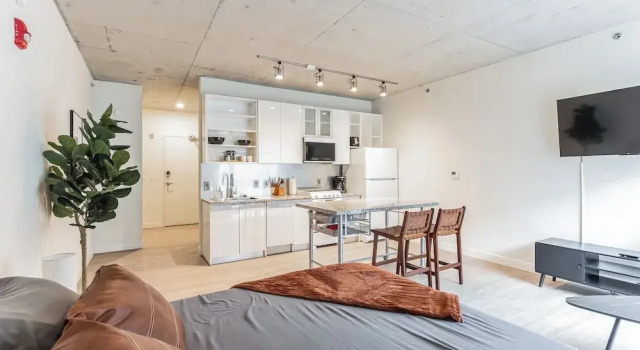 Студия Sleek DT Cleveland Apt at City Club