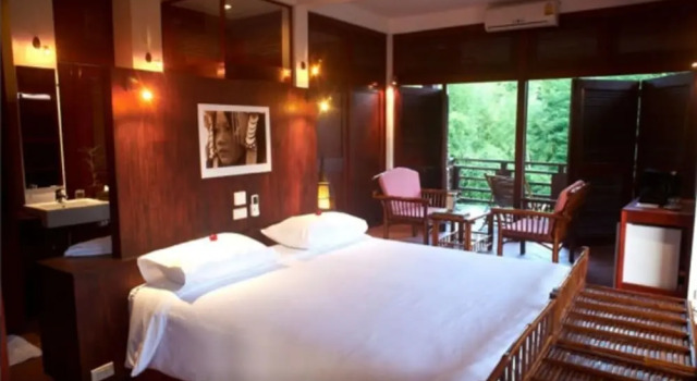 Suite avec balcon The Sanctuary Pakbeng Lodge