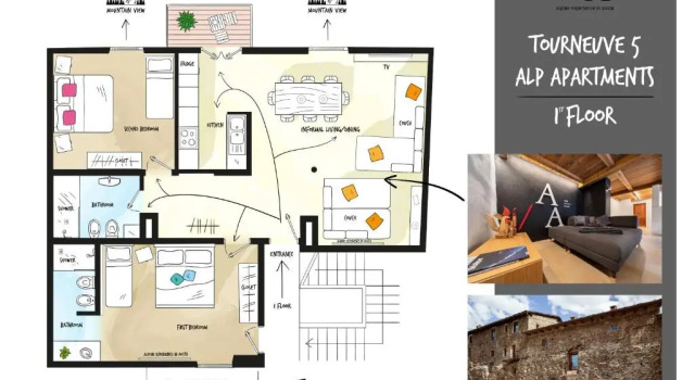 Апартаменты Deluxe Alp Apartments - Tourneuve5