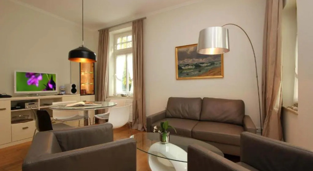 Апартаменты c 1 комнатой Ferienwohnung-7-Auszeit-in-der-Villa-Annabelle