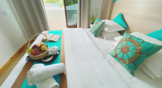 Двухместный номер Deluxe с балконом Отель Aquzz Inn & Spa