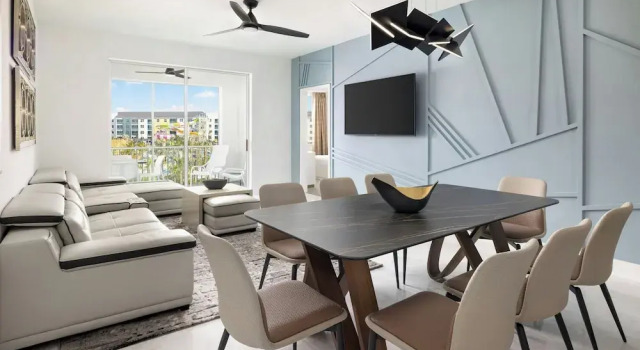 Четырёхместные апартаменты с 2 комнатами Villatel Resort Orlando, Apartments by Marriott Bonvoy