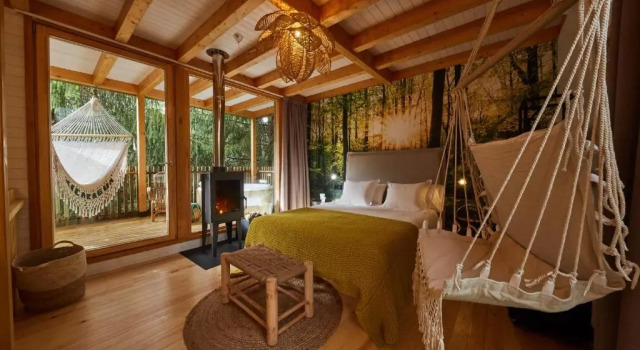 Коттедж с видом на сад HolaCamp Camino Apartamentos Turísticos