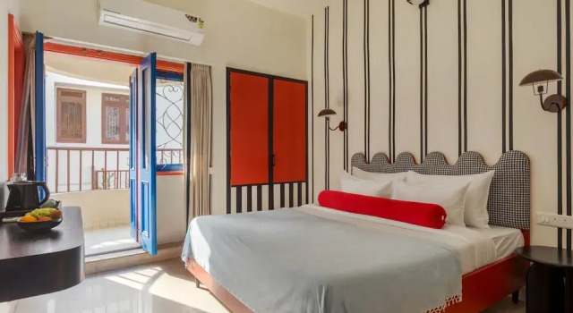 Двухместный номер Deluxe с балконом и с видом на город Namli Haus A Boutique Hotel Jaipur