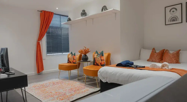 Luxe Studio Apartment in Leicester City Center