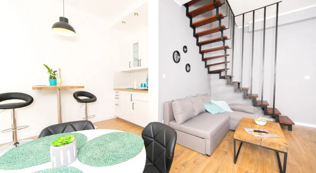 Апартаменты с балконом Blue Apartment Old Town Air Condition p4you pl