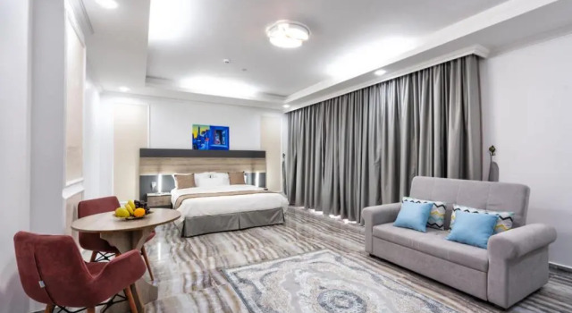 Lüks çift kişilik oda Al Amerat Hotel