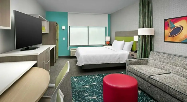 Двухместная студия Отель Home2 Suites by Hilton Nashville Downtown Convention Center