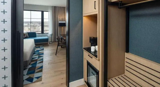 Номер Standard с красивым видом из окна Canopy By Hilton Sioux Falls Downtown
