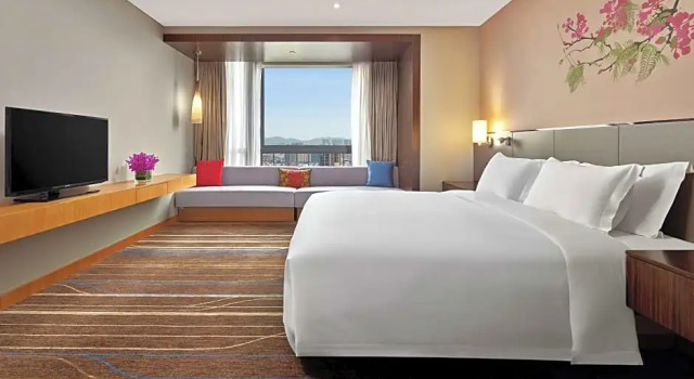 Двухместный люкс c 1 комнатой с видом на город Hilton Garden Inn Shenzhen Bao'an