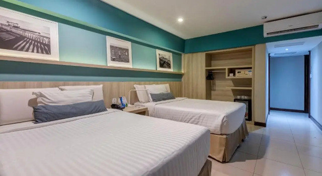 Четырёхместный номер Standard с частичным видом на море Monte Pascoal Praia Hotel Salvador