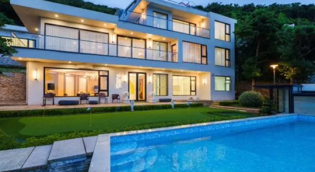 June Bay. sea and sunr i se Golf Pool Seaview Villa (Zhujiajian Nansha Store), Buchen Sie Villa Villen in Zhoushan, Villa