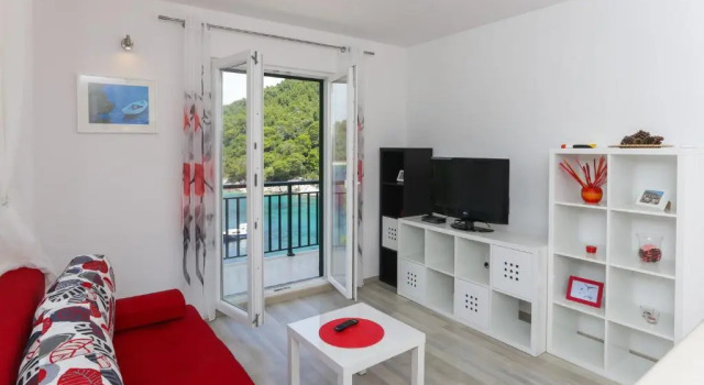 Апартаменты Deluxe c 1 комнатой с балконом и с видом на море Apartments Posta