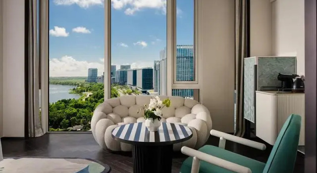 Двухместный номер Premium с красивым видом из окна Hotel Indigo Shanghai Harbour City by IHG