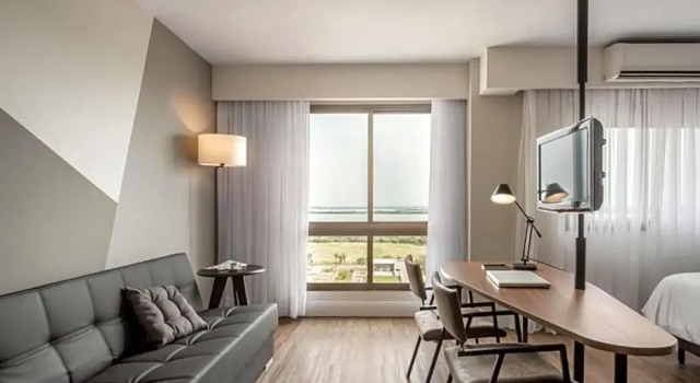 Номер Premium с красивым видом из окна Intercity Porto Alegre Praia de Belas