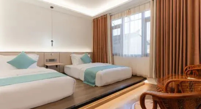 Deluxe Familie Suite 2 Schlafzimmer mit Balkon und mit Blick ShiPin LanTing Hotel
