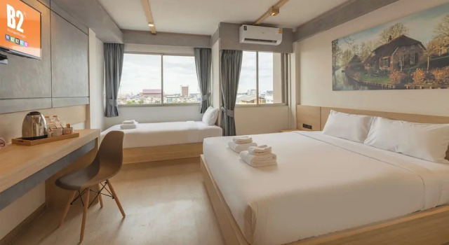 Трёхместный номер Deluxe B2 Surat Thani Boutique & Budget Hotel