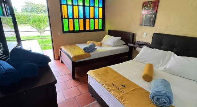 Трёхместный номер Deluxe с балконом Hotel Bora Bora Campestre Los mangos