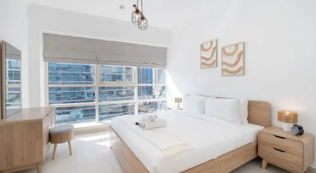 Elegant 1-bedroom Apartment for 4 in Dubai Marina, Забронировать Апартаменты/квартира Апартаменты Эмирата Дубая, рядом с Dubai Marina Yacht Club, Апартаменты/квартира